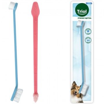 Зубная щётка двусторонняя для собак, 210 мм (в упаковке 1 шт)