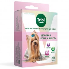 Мультивитаминное лакомство для собак "Здоровая кожа и шерсть", 33 гр., биологически активная добавка для собак, 100 гр.