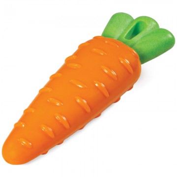 Морковка из термопластичной резины с пищалкой, прочная, Triol, 200 мм