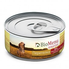 Консервы для собак "Перепелка", BioMenu SENSITIVE, 100 гр.